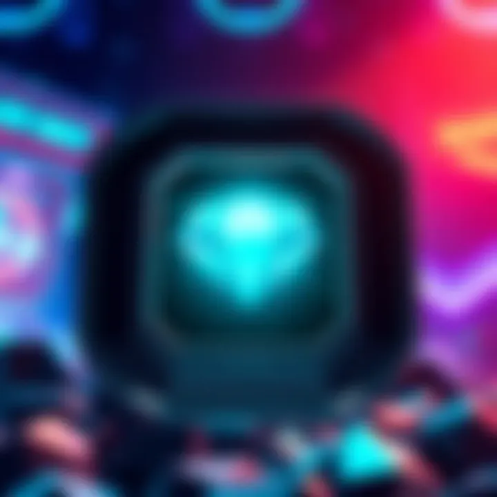 A screenshot showing the lower diamond slot in Diamond Hunt game, highlighting its design and position