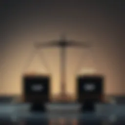 A person weighing two boxes, one labeled 'Luck' and the other 'Skill', representing the debate on success.