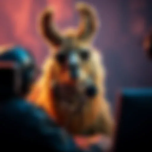 Luckyllama skillfully playing Rust, showcasing his silent communication style with gestures and soundboards.