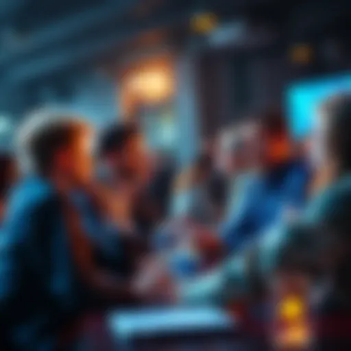 Lukecoin Community Discussion People engaged in lively discussions on the Lukecoin server, sharing ideas and insights.