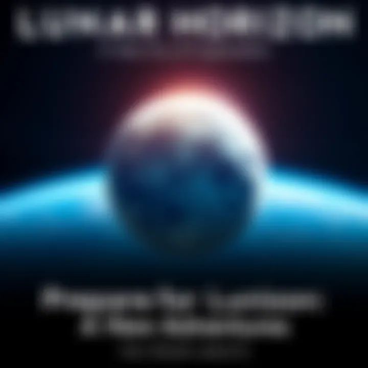 Lunar Horizon: A New Era of Exploration Stunning visual of the moon with Earth in the background, symbolizing the future of lunar missions