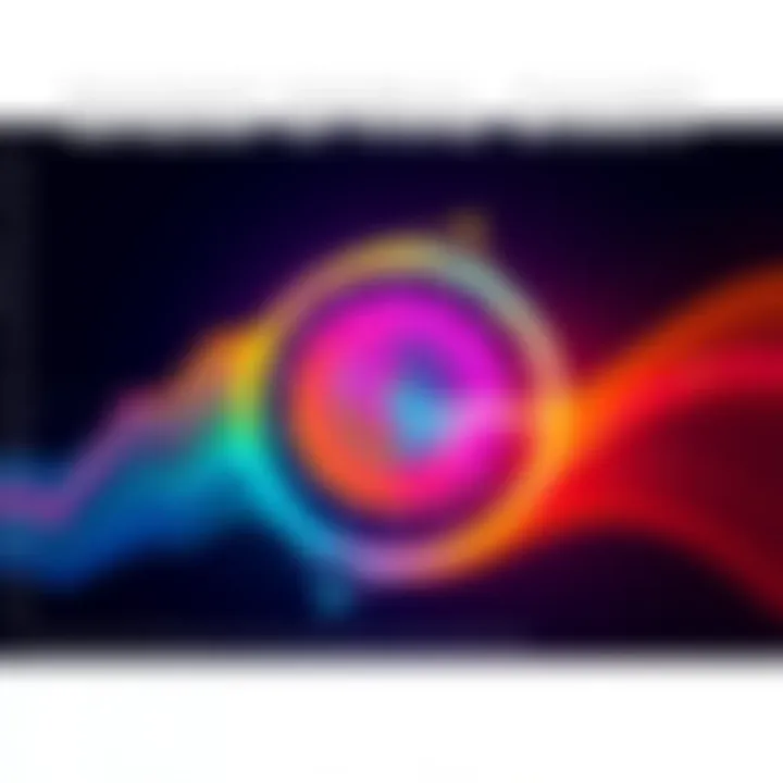 A colorful chart showing a spiral pattern with an upward trend, illustrating halvings over time.