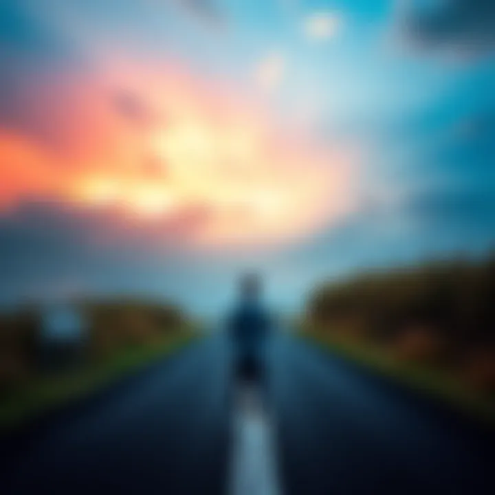 Making Smart Choices A person standing at a crossroad, looking at two different paths to choose from, symbolizing decision-making in life.