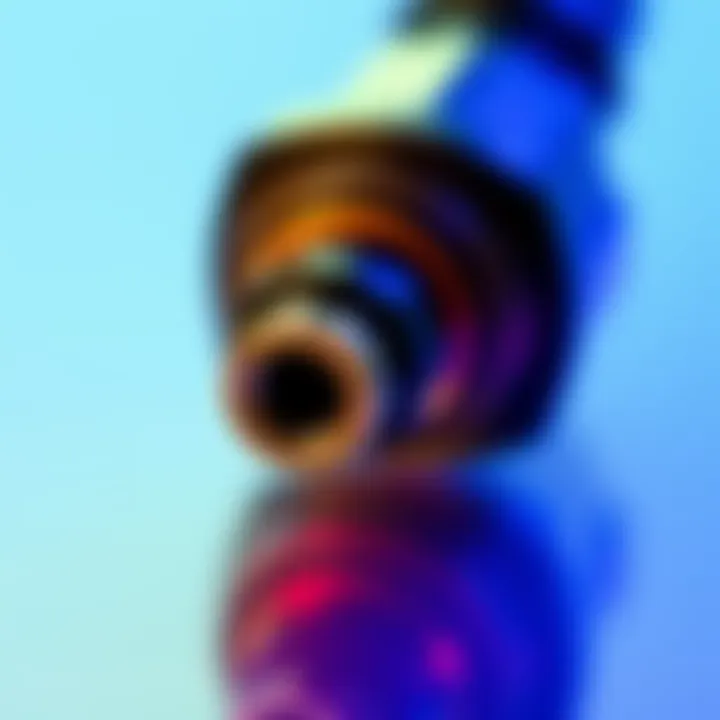 5.5mm x 2.1mm Male Plug with Devices Close-up of a 5.5mm x 2.1mm male plug not fitting into Bitaxe Gamma and Nedqaxe++ devices