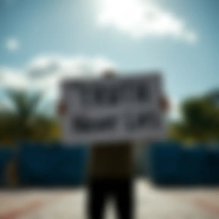A person stands outdoors holding a sign with the phrase 'The Truth Never Lies', symbolizing the search for honesty in society.