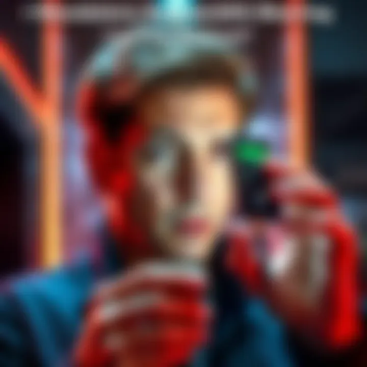 A person analyzing a mini connect device with a questioning expression, symbolizing the debate about mandatory bandwidth sharing.