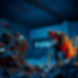 A determined man digging through a landfill, searching for lost Bitcoin from a famous pizza purchase.