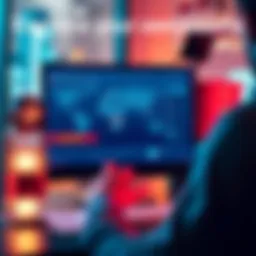 A person reviewing their property parcels on a computer, showing a map and portfolio details.