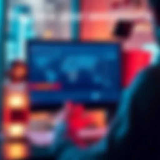 A person reviewing their property parcels on a computer, showing a map and portfolio details.