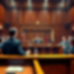 Manhattan Courtroom During Mistrial A Manhattan courtroom scene showing a judge presiding over a mistrial related to cryptocurrency theft by MIT-trained brothers, with lawyers and onlookers present.