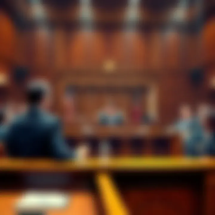 Manhattan Courtroom During Mistrial A Manhattan courtroom scene showing a judge presiding over a mistrial related to cryptocurrency theft by MIT-trained brothers, with lawyers and onlookers present.