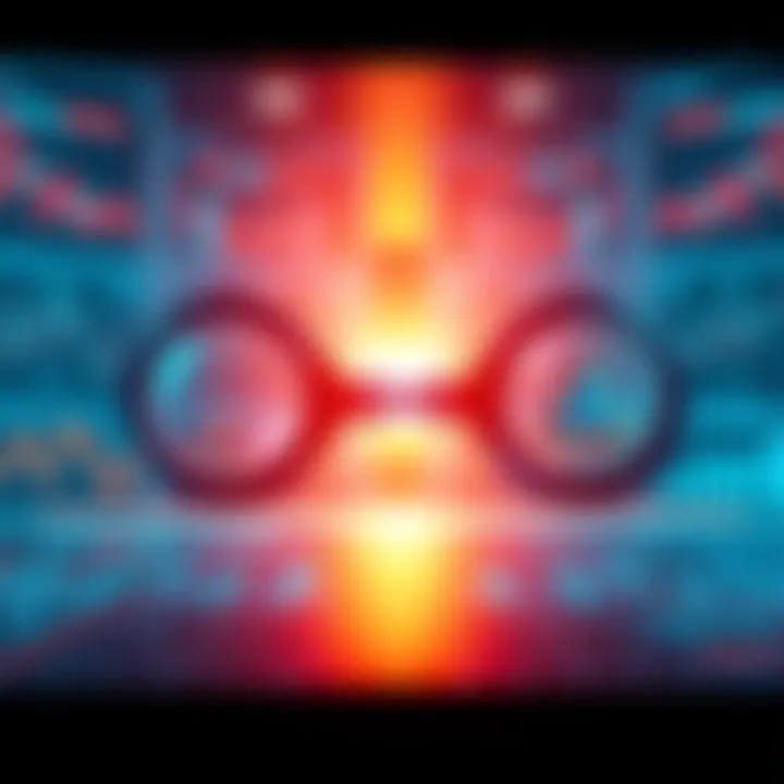 A comparison of manual swapping and automated solutions in decentralized finance, showing charts and graphs that represent different approaches to cross-chain transactions.