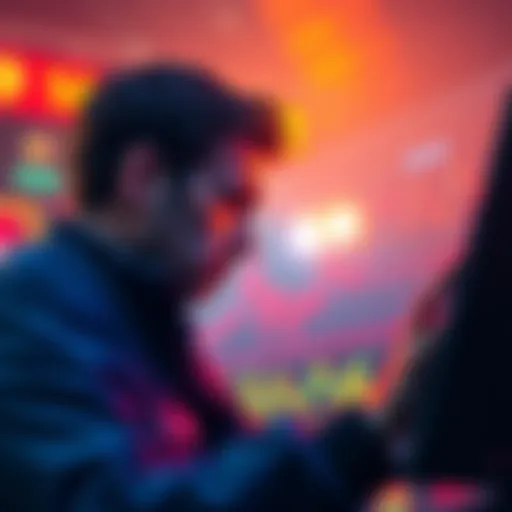 Graph showing a decline in cryptocurrency values with a distressed trader looking at the screen during election season.