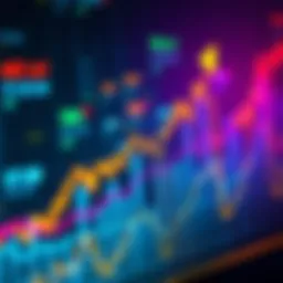 Market Gains A vibrant stock market chart showing an upward trend, symbolizing investor excitement and positivity.