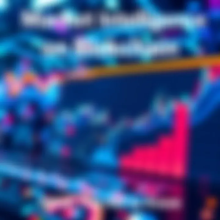 An overview of blockchain market trends with graphs and data highlights