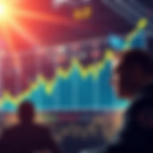 A graph showing a sharp drop in market value, symbolizing $80 billion lost in a short time, with concerned investors in the background.