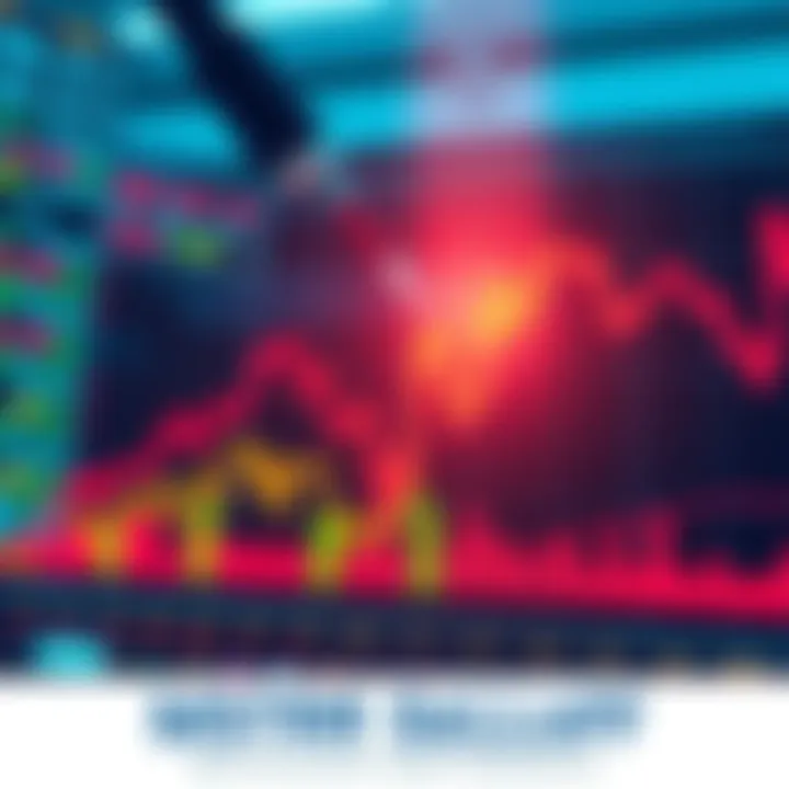 Graph showing a decline in stock market and oil prices with macroeconomic factors highlighted