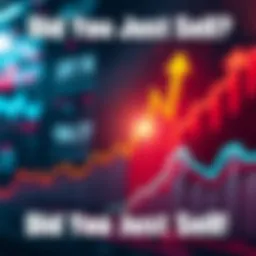 Graph showing rising prices after a sale, with upward arrows and market trends highlighted