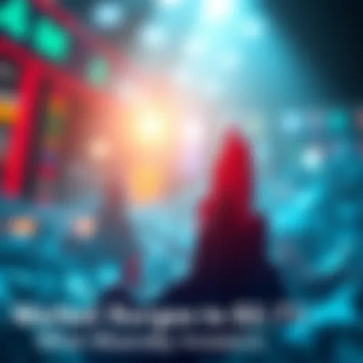 A graph showing a spike in market value, indicating growth and positivity for investors.