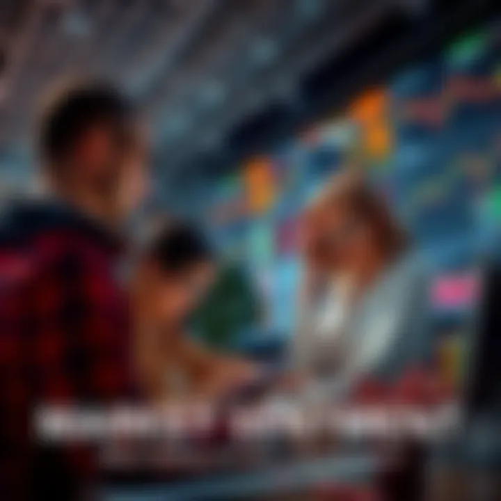 People analyzing market trends with charts and graphs