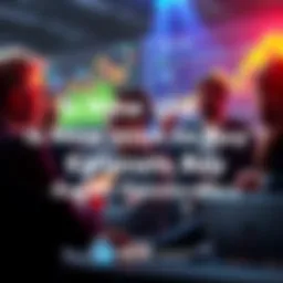 Market Analysis A group of financial experts discussing market trends with charts and graphs in the background.