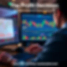A person analyzing stock charts on a computer screen with financial data and graphs visible, contemplating timing the market at $40,000