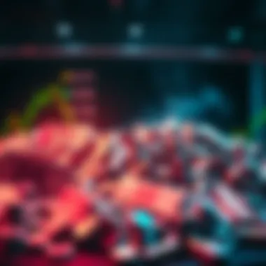 A visual representation showing shorts piling up while longs are being liquidated in the market, illustrating trader strategies and market dynamics.