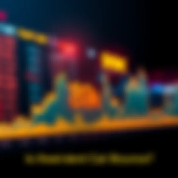 Line graph showing a recent surge to 89k, illustrating sharp rise and fall, indicating a possible dead cat bounce, with market sentiment visuals in the background.