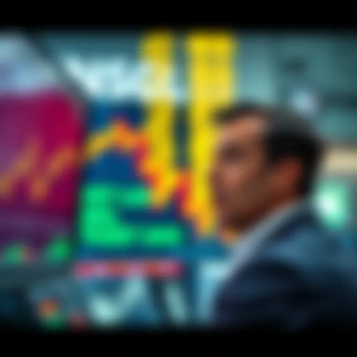 Market Crash After Bull Run A trader looks shocked as stock prices plummet on a screen, symbolizing a market crash after a bull run.