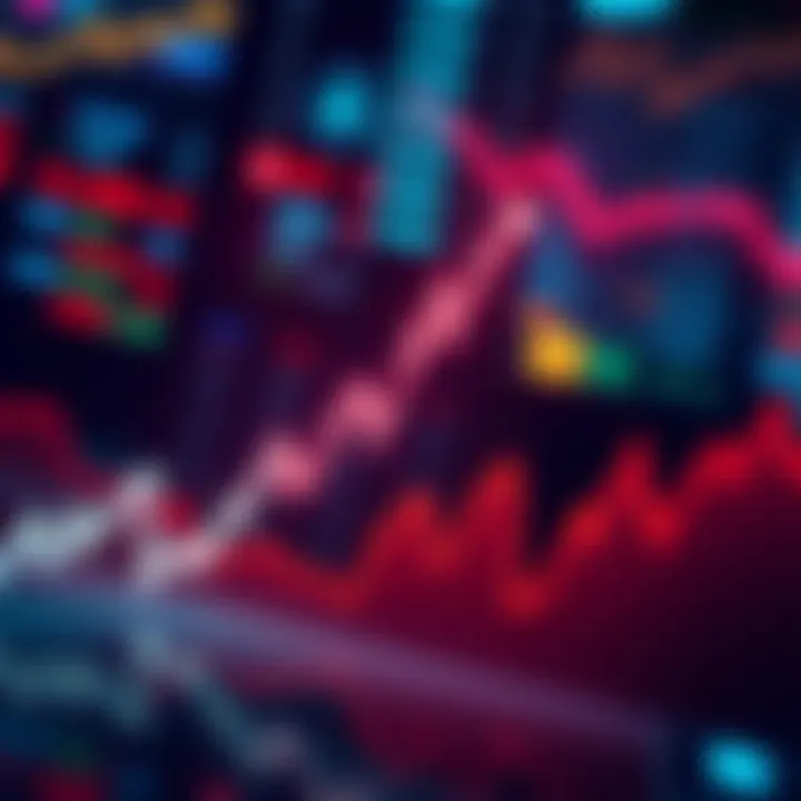Market Downtrend Graph showing a downward trend in HBAR prices with warning signs