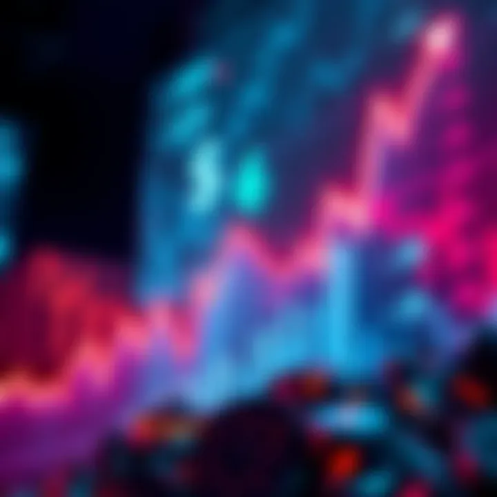 Market Downturn A dramatic graph showing a sharp decline in cryptocurrency values, with a visual representation of $19 billion being liquidated