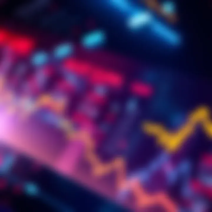 Market Downturn Prediction A graph showing a downward trend in market values, symbolizing a potential lowest point.