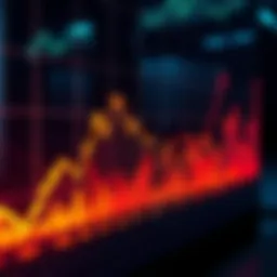 Market Fluctuations A graph showing sharp rises and falls in investment values, illustrating volatility in the market.