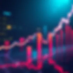 A graph showing upward market trends with a bold line approaching a mark of 100k, symbolizing potential new all-time high.