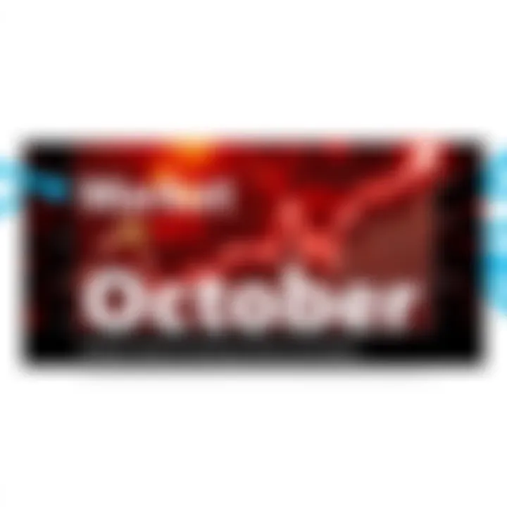Graph showing rising market trends for UPtober with positive indicators
