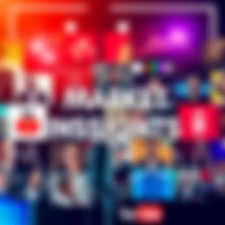 A collage of popular podcast and YouTube channel graphics related to market insights, featuring hosts like Avi Lev and Stock Moe.