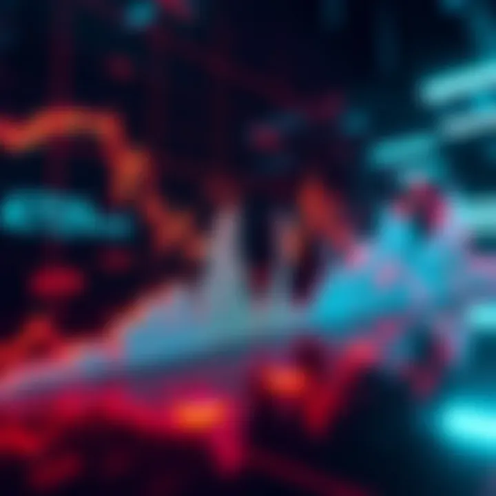 Graph showing a sharp decline in cryptocurrency values, representing over $172 million in BTC and ETH liquidations in one hour.