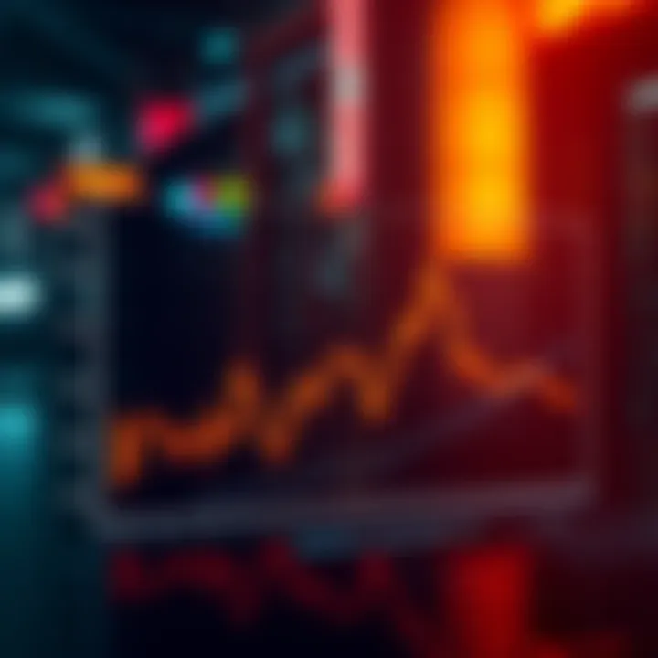 A graph showing a flat market trend within a 30 percent range over 18 months, indicating stagnation and limited movement.