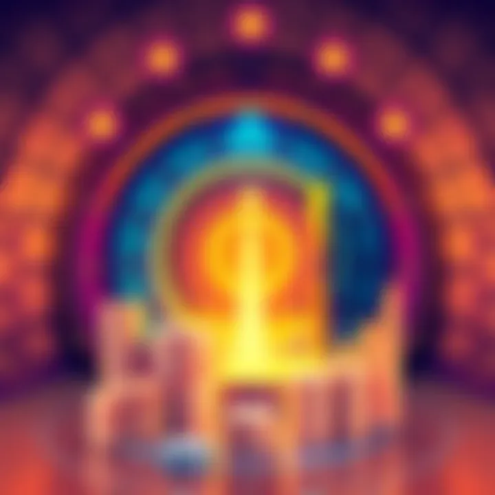 An illustration of market-neutral vaults showing trading strategies and high yields, with graphs indicating growth and success in finance.