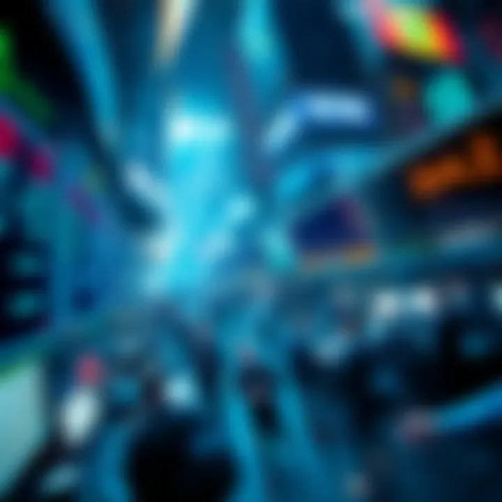 Traders in chaos as prices drop dramatically, illustrating panic selling in financial markets.