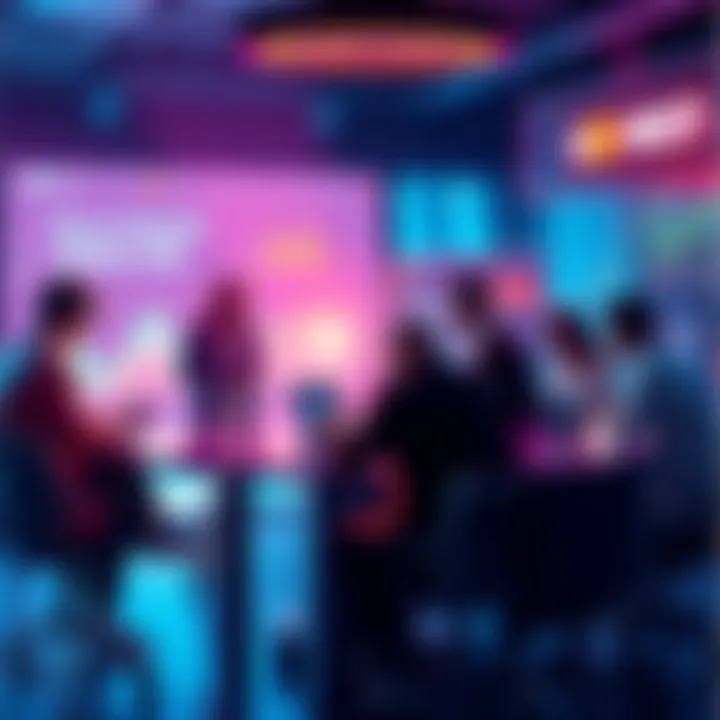 People discussing potential buy-in prices and market dips at a round table
