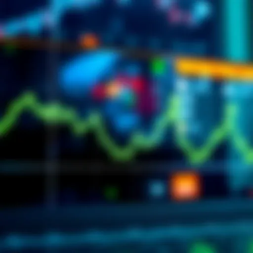 A line graph showing higher lows in a market downtrend, indicating potential recovery. The graph includes upward slopes with green arrows.