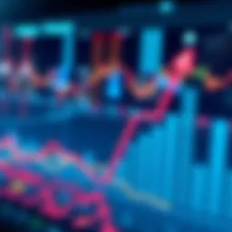 Graph showing market trends with a downward slope, symbolizing a potential market bottom.