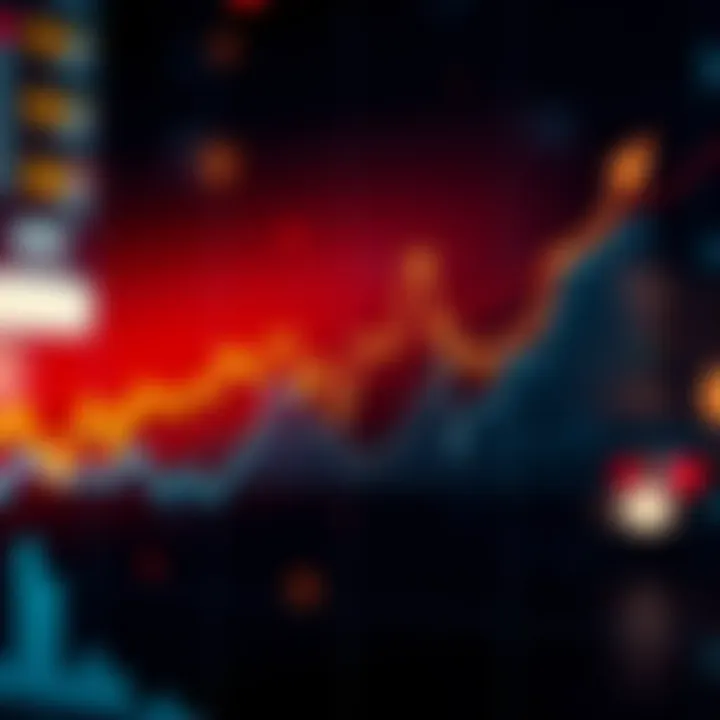 Line chart showing recent market fluctuations with a slight upward bounce after a period of low activity.