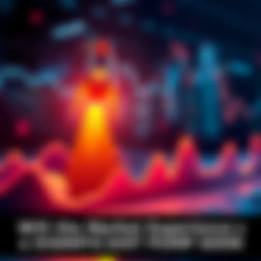 Graph showing upward trend in market prices with a rocket illustration symbolizing growth.