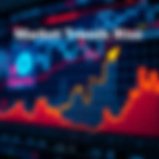 Market Trends Rise A graph showing an upward trend in market data with economic symbols in the background.