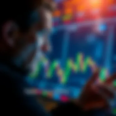 A person looking at stock market graphs with an uncertain expression, symbolizing concerns about market changes and volatility.