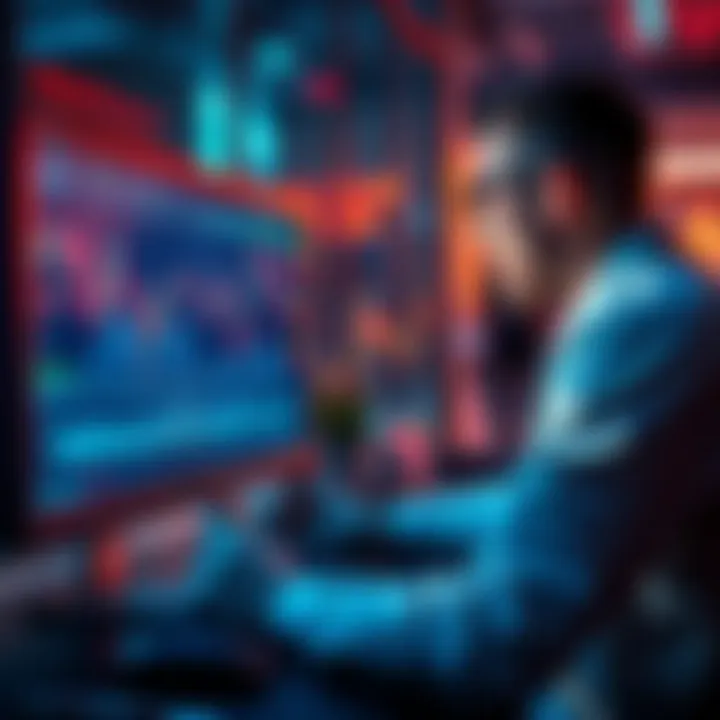 A financial analyst reviewing charts and data on a computer screen while considering arbitrage opportunities during market fluctuations.