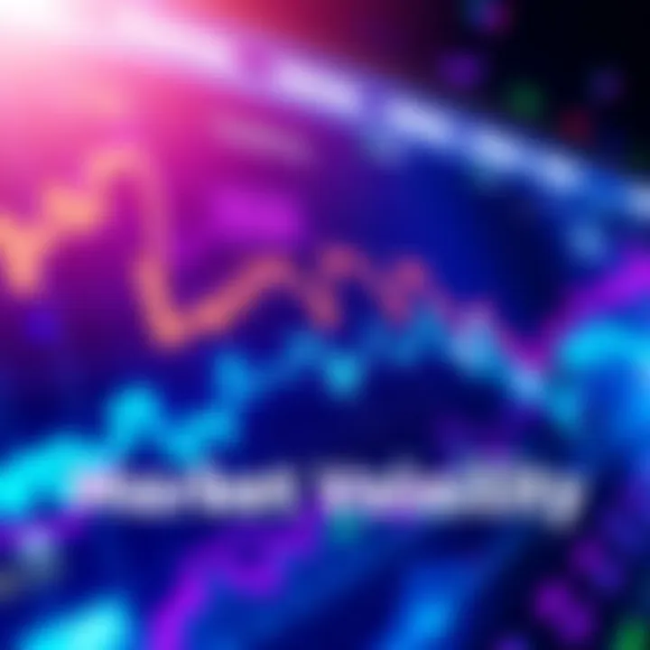 A graph showing fluctuating stock prices with upward and downward trends, symbolizing market volatility and opportunities for traders.