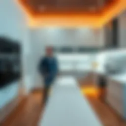 Marty in a Stunning Kitchen Marty stands in a beautifully designed kitchen, highlighting its modern features and style.